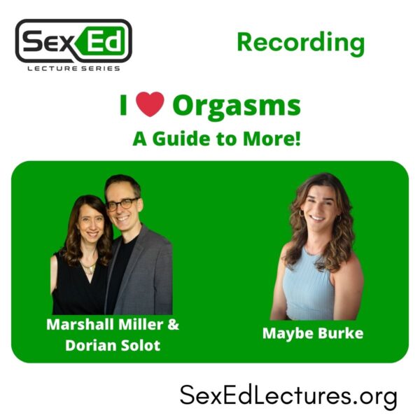 Speaker Card for I Love Orgasms A Guide to More