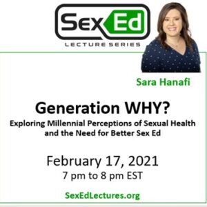 Speaker Card for Generation WHY? Exploring Millennial Perception of Sexual Health and the Need for Better Sex Ed