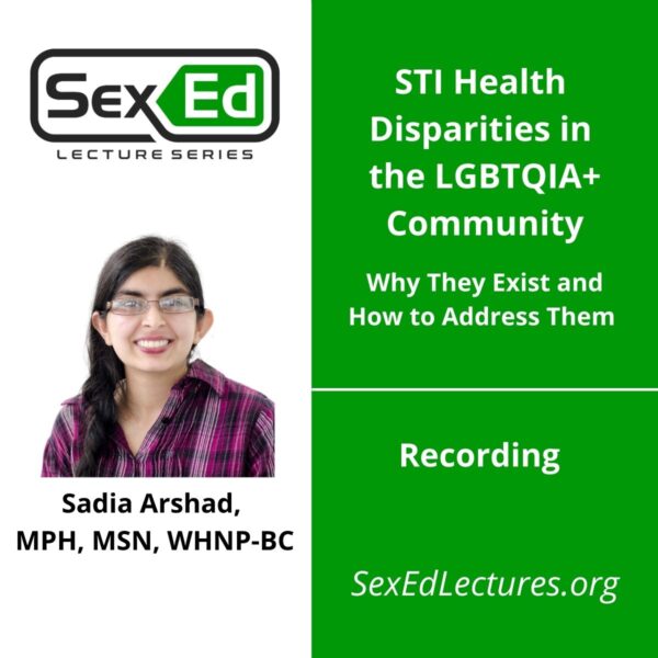 Speaker Card for STI Health Disparities in the LGBTQIA+ Community