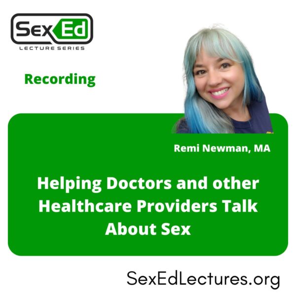 Speaker Card for Helping Doctors and other Healthcare Providers Talk About Sex