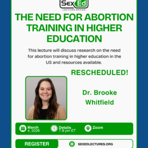 Speaker Card for The Need for Abortion Training in Higher Education